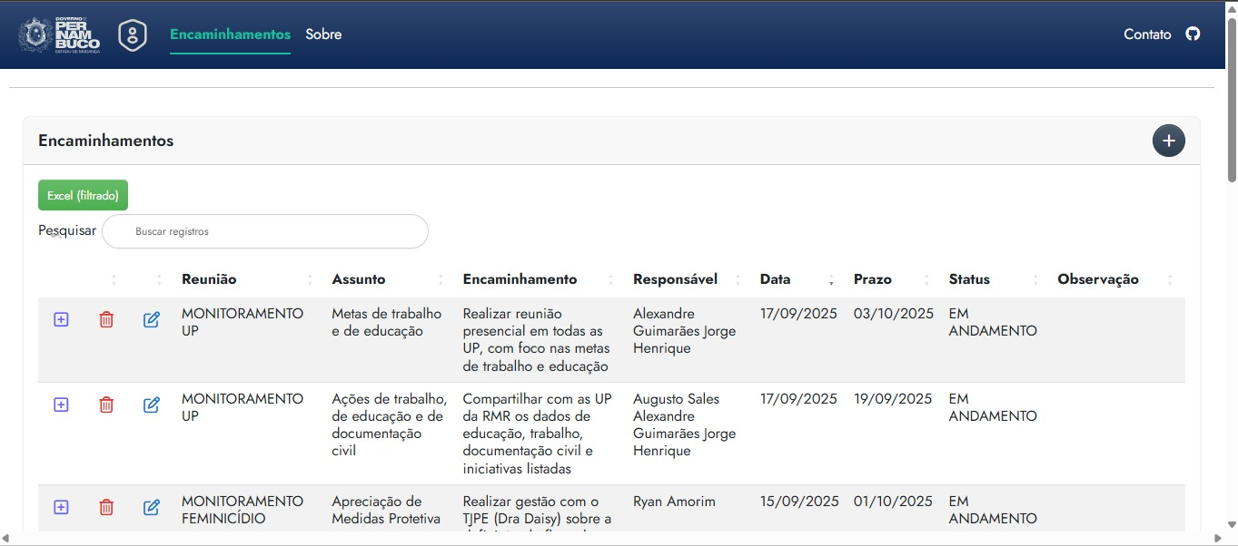 Prévia do aplicativo/relatório